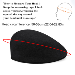 All'ingrosso Berretto di nuova moda Unisex berretto personalizzato in lana ricamata con paraocchi per Casual o da festa cappello berretto da edera - Product Image 2