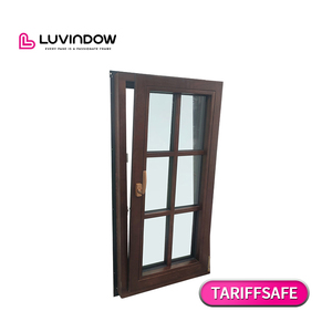 Prix DDP Remplacement de fenêtres en bois urbaines Conception de gril isolé thermiquement de qualité supérieure Fenêtres en verre à faible émissivité pour la maison - Product Image 2