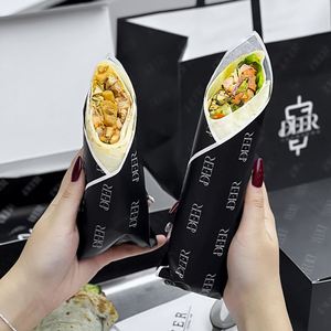 Bolsas de Papel Kraft Personalizadas al por Mayor para Shawarma, Bolsas de Compras Impresas con su Propio Logotipo - Product Image 3