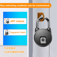 Wholesale Smart Zinc Alloy Fingerprint & Tuya APP Unlock Anti-Thief Security Padlock for Gym, Sports, Bike, School, Fence