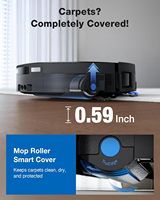 Robot Vacuum Cleaner Ecovacs Resmi X12 Pro Omni Cyclone Baru Segel, Kontrol via Aplikasi, Daya Hisap Tinggi 22000Pa, Nirkabel, untuk Hotel