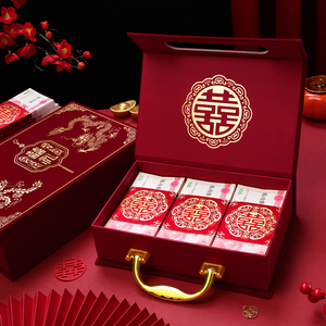 订婚婚礼嫁妆钱箱高档结婚用品嫁妆盒 - Product Image 6