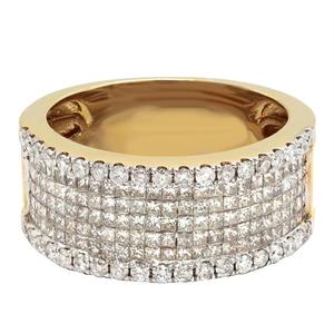 Bague de doigt de laboratoire Excellente bague de fiançailles en diamant polonais Bagues en or blanc 10K avec diamant d'un fournisseur indien - Product Image 1