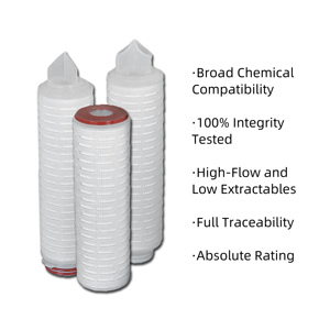 Cartouche filtrante plissée à profondeur pour tests en laboratoire avec pompe pour traitement des eaux usées par osmose inverse, garantie 1 an - Product Image 2