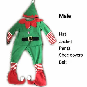 家族ドレスアップパーティー衣装クリスマスハロウィンエルフコスチューム大人の子供キャラクターパターンパンツスカートコンポーネント - Product Image 3