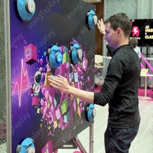 Pared de Entrenamiento de Reacción Interactiva, Luz Táctil LED Inteligente, Material de PVC, Entrenamiento de Atletas, Juegos de Fitness en Interiores, Parque de Aventuras - Product Image 2