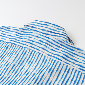 Camicetta Casual da Donna con Colletto Rovesciato, Stampa <span class=keywords><strong>a</strong></span> <span class=keywords><strong>Righe</strong></span> <span class=keywords><strong>Blu</strong></span> <span class=keywords><strong>e</strong></span> <span class=keywords><strong>Bianca</strong></span>, Fiocco Frontale <span class=keywords><strong>e</strong></span> Maniche Lunghe - Product Image 5