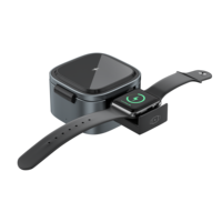 Produits de bureau multifonctionnels 2024 15W Chargeur sans fil 3 en 1 Chargeur sans fil pliable pour téléphone Montre intelligente Écouteur