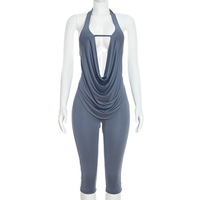 Ensembles 2 Pièces Sexy pour Femmes, Hauts Dos Nu et Shorts Couleur Unie, Vêtements pour Femmes