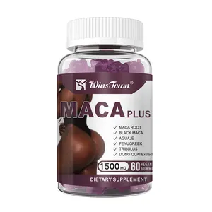 Nguồn Nhà Sản Xuất Maca Cộng Với Gummies Mông Hips Mở Rộng Nhãn Hiệu Riêng Đen Maca Gummies Cho Mông Nâng BBL