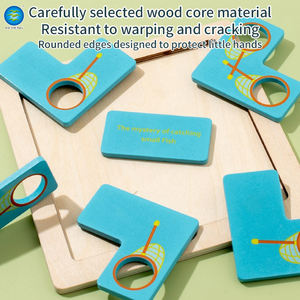 Jeu de société éducatif Montessori en bois 3D STEM : Puzzle de capture Dinosaures et Océan, certifié CPC CE, pour interaction parent-enfant - Product Image 5