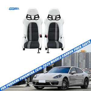 Sièges de course automobile en fibre de carbone personnalisés pour Porsche Panamera 970 971 976 avec broderie et logo estampé à chaud - Product Image 1