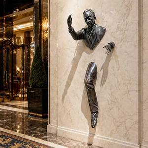 "Illusion architecturale moderne" - Art sur mesure en bronze coulé à la main, sculpture en bronze, statue - Product Image 1
