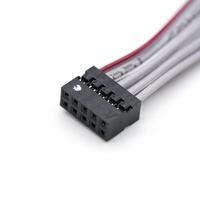Cable Serial RS232 Personalizado de Dupont 2.0mm a DB9 Hembra, Arnés de Cables de Cobre con PVC, ISO9001, para PLC, Control Industrial y Automatización