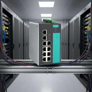 Switch Industrial Moxa EDS-510A-3GT Administrado de 8 Puertos 10/100Mbps y 3 Gigabit Ethernet para Riel DIN - Product Image 3
