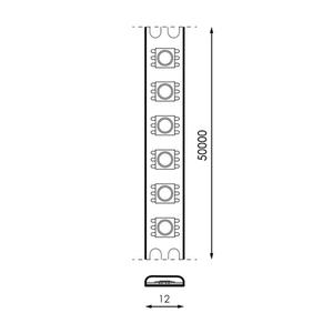 Tira LED 24V DC SMD2835+3535 IP20 RGB+CCT 168 LED/m - 5 metros para iluminación decorativa y ambiente personalizable. - Product Image 1