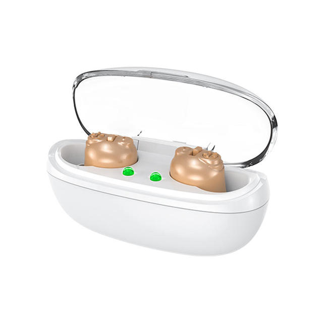Wireless 2-Channel Noise Reduction Rear Ear Sound Amplifier for Moderate to Severe Deafness in Elderly