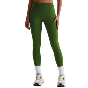 Fırçalanmış nefes ganimet artırıcı Yoga pantolon bahar yaz yüksek belli egzersiz tayt koşu spor vücut şekillendirme için - Product Image 3