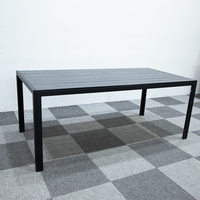 Ensemble de table et chaises de jardin empilables à prix d'usine, table et chaises en aluminium pas chères