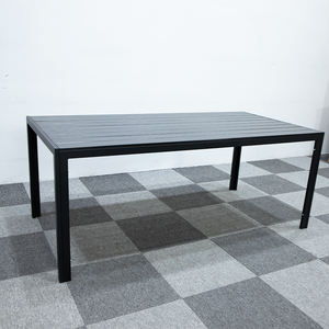 Günstiger Fabrikpreis Garten-Esstisch Stapelbare Stühle Set Preiswerte Aluminium-Esstische und -Stühle - Product Image 4