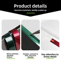 Bande de protection anti-usure en TPU durable pour raquette de pickleball, dégradé multicolore, 75 cm