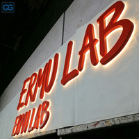 Letrero LED 3D Personalizado Directo de Fábrica, Letras Brillantes de Metal y Acrílico para Exteriores, Tiendas, Cafés, Oficinas, Vestíbulos, Logotipos Publicitarios
