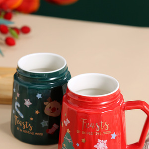 Mug/tasse en céramique à thème de Noël pour usage quotidien, gadgets tendance, ensemble <span class=keywords><strong>cadeau</strong></span> pour toutes les occasions avec faible MOQ pour hommes/femmes/enfants - Product Image 6