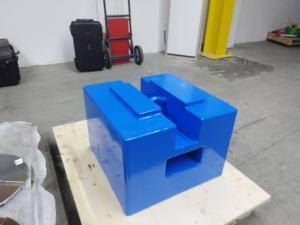 Pesos de masa de acero rectangulares duraderos de 500kg para contrapesos de grúa - Product Image 5