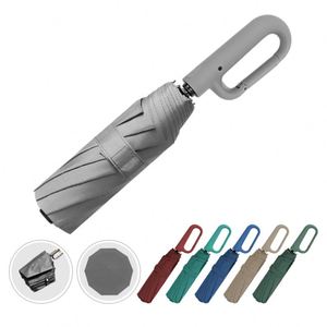 Practical UV Protection 3 Fold Umbrella Promotional Outdoor <b>Garden</b> Umbrella with <b>Bag</b> Hook - Product Image 2