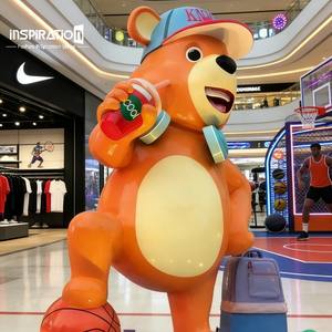 Estatua de Personaje de Fibra de Vidrio Personalizada para Exhibición en Escaparates de Tiendas y Promoción - Product Image 1