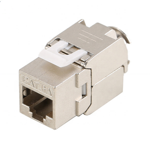 Eug Glory — connecteur réseau RJ45 Cat6A plaqué or, connecteur modulaire, blindé, pour fil solide - Product Image 2