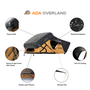 <span class=keywords><strong>Tente</strong></span> <span class=keywords><strong>de</strong></span> <span class=keywords><strong>Toit</strong></span> ADA OVERLAND Coque Rigide en ABS à Ouverture Latérale, Grande Taille 190cm - Product Image 4