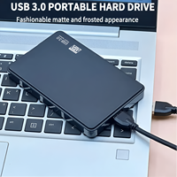 Hard Drive USB 3.0 SATA 2.5" Eksternal, Casing ABS Tahan Lama, Kabel, Kompatibel Hot Swap, Mendukung Semua Sistem Operasi, 1TB