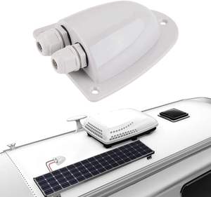 UV-Resistant <strong>Solar</strong> Panel Photovoltaic Plastic Bracket Double Hole Round Arc Black ABS Caravan Roof IP68 Waterproof <strong>Junction</strong> <strong>Box</strong> - Product Image 5
