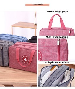 Bolsa organizadora portátil con cremallera <span class=keywords><strong>para</strong></span> viajes al aire libre, separación de ropa seca y mojada, bolsa de mano a prueba de polvo, bolsa de almacenamiento <span class=keywords><strong>para</strong></span> cuarantina médica, natación - Product Image 5