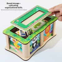 Jouets en bois alphabet empilables pour enfants, jouets éducatifs avec lettres et chiffres, blocs en bois ABC pour tout-petits