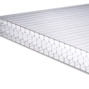 <span class=keywords><strong>Plaque</strong></span> de <span class=keywords><strong>polycarbonate</strong></span> <span class=keywords><strong>alvéolaire</strong></span> industrielle transparente multi-parois 8mm 10mm 12mm à double crochet en U <span class=keywords><strong>pour</strong></span> <span class=keywords><strong>serre</strong></span> - Product Image 4