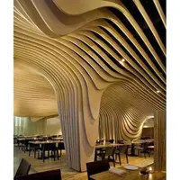 Aluminum Curved Baffle Ceiling Wall Covering Panel