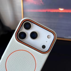 Funda Magnética Esmerilada con Diseño de Color para iPhone 17 Air 16 15 14 13 12 11 Pro Max Plus, Patrón de Cuero Lichee, Cubierta Suave de TPU - Product Image 4