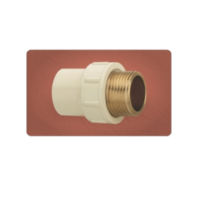 Adaptador Roscado Macho de CPVC de 20x15 mm, Pulido, de Alta Presión, Accesorio de Tubería de CPVC, Estándar ASTM D2846, Línea de Suministro de Agua, Fontanería Doméstica - Product Image 3