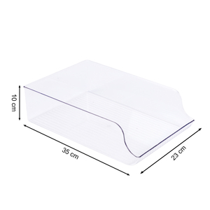 4 pacchi Organizer per bottiglie d'acqua da cucina, porta contenitori per frigorifero in plastica - Product Image 5