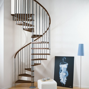<span class=keywords><strong>Escalier</strong></span> en spirale et en acier au carbone, simple, moderne et simple pour petit espace, <span class=keywords><strong>prix</strong></span> d'usine, - Product Image 2