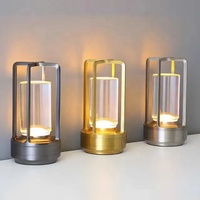 TAIKOO Creative Style Dimmable Home Decor Lampe Lampes De Table Or Usb Rechargeable Batterie Sans Fil En Aluminium De Luxe Moderne