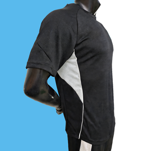 カスタムアルジェリア黒色半袖サッカーユニフォーム高品質、卸売、格安サッカートラックスーツ、サッカーユニフォーム - Product Image 3