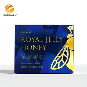 BEEHALL Bee Products Fornecedor Logotipo Personalizado Atacado Mix Geléia Real e Mel