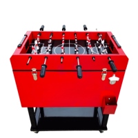 Glacière roulable 49L/65L nouveau style pour jeu de baby-foot, seau à glace métallique, boîte isotherme avec roues pour voyage et matchs de football