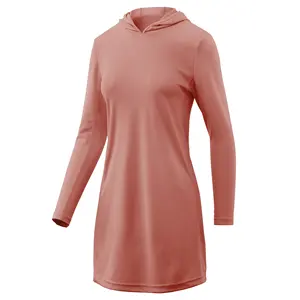 Custom Polyester Anti UV Fishing Hoodie Jersey Shirt with Hood Women Windbreaker