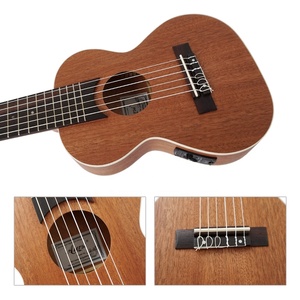 Personalizzato fatto a mano Aiersi marchio OEM elettrico ukulele <span class=keywords><strong>chitarra</strong></span> 6 corde guitarlele ukulele strumento a corda <span class=keywords><strong>per</strong></span> la vendita prezzo a buon mercato - Product Image 2