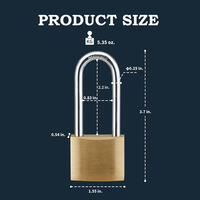 Cadenas en laiton robuste, étanche et de sécurité industrielle Kete