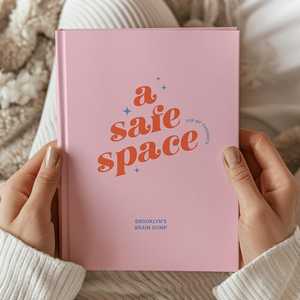 LABON <span class=keywords><strong>Diario</strong></span> Personalizado <span class=keywords><strong>de</strong></span> Tapa Dura A5 para un Espacio Seguro, con Texto Personalizado, para Salud Mental, Encuadernación Plana, Cuaderno <span class=keywords><strong>de</strong></span> Papelería, Regalo - Product Image 1